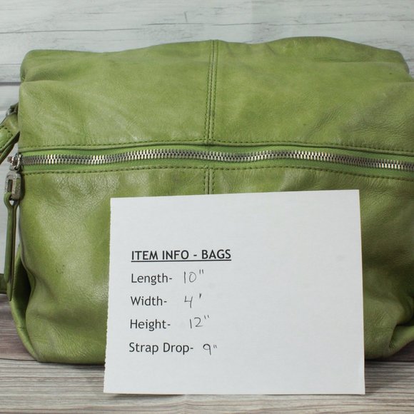 HOBO The Original Women's Avocado Green Leather Shoulder Crossbody Bag - Picture 10 of 11